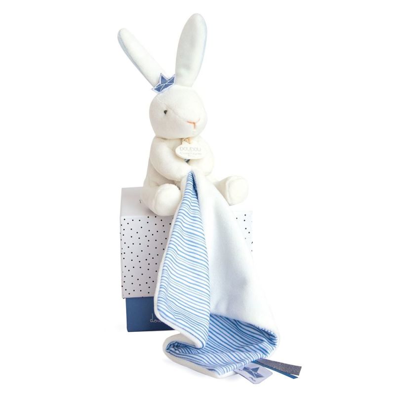  - lapin matelot bleu - mouchoir blanc 